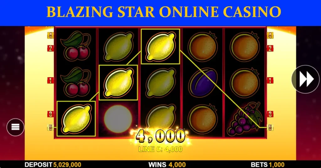 blazing star online casino