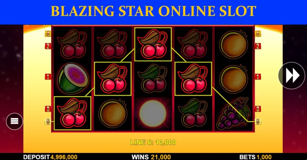 blazing star online slot