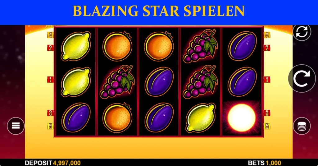 blazing star spielen